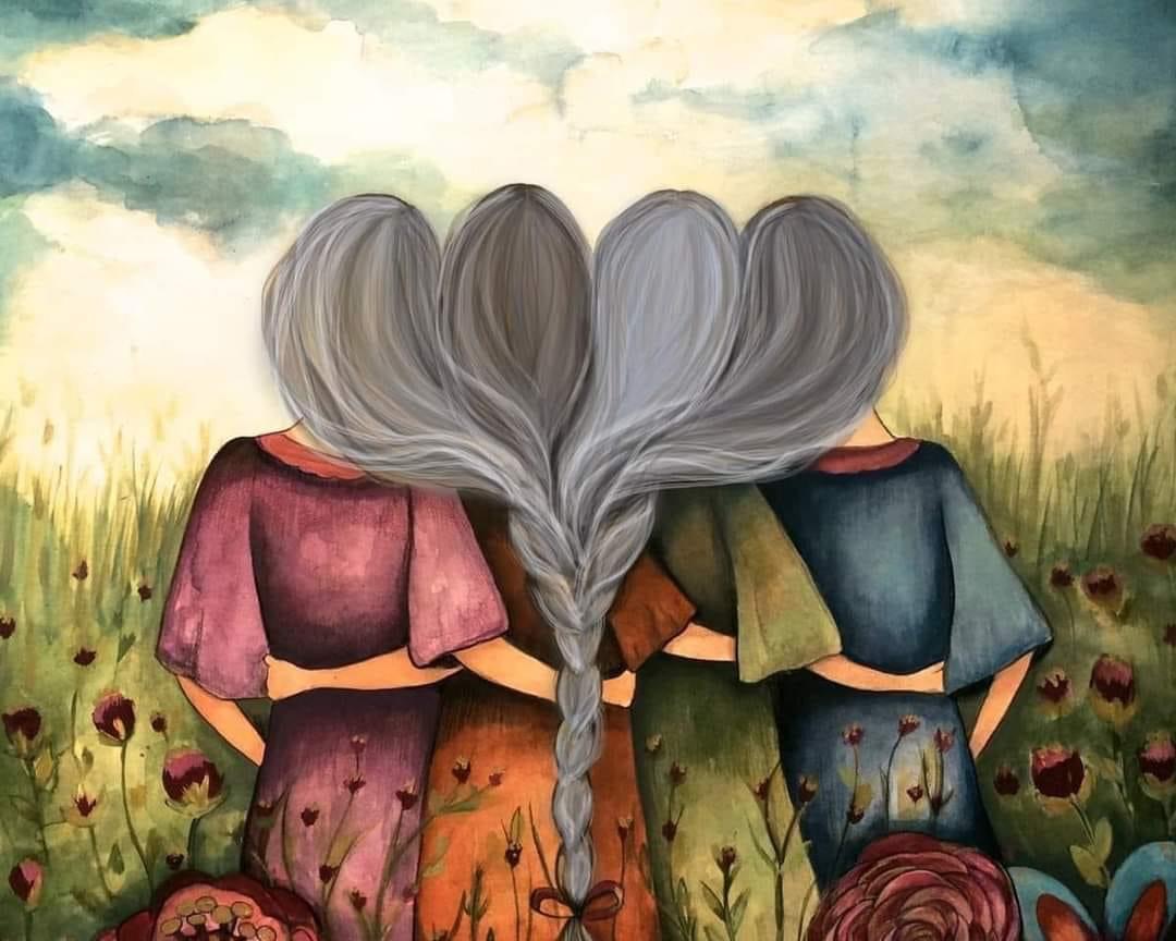 whimisical group of women
